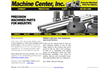 Tablet Screenshot of machinecenter.com